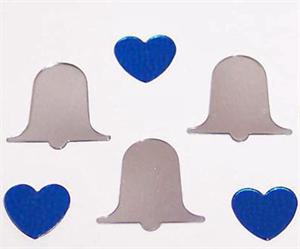 Bulk Silver and Blue Wedding Confetti