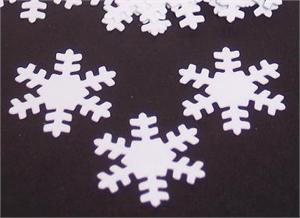 WHITE SNOWFLAKES CONFETTI