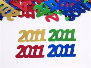 Metallic 2011 Confetti