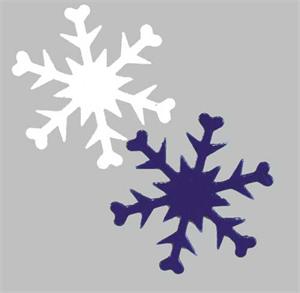 Snowflake Confetti, Blue and White Snowflakes Snowflake Confetti, Blue and White Snowflakes