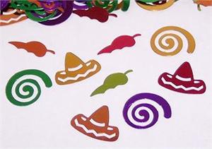 Fiesta Confetti, Sombrero Confetti, Chili Pepper Confetti