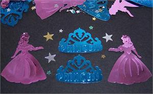 Pink Princess Confetti, Blue Tiara Confetti