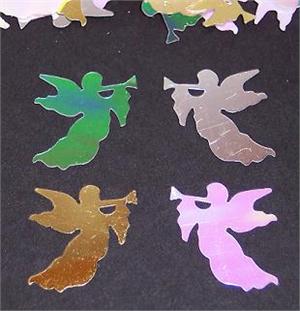 Angel Confetti Gold Angels, Silver Angels, Iridescent Angels