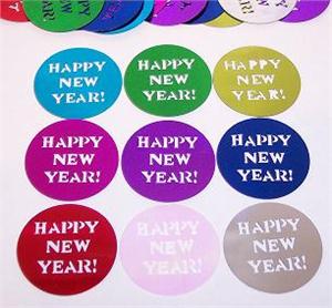 Multi Colored Happy New Year Confetti