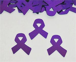 Metallic Purple Ribbon Confetti