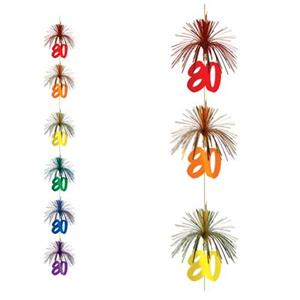 Fancy Number 80 Hanging Decoration