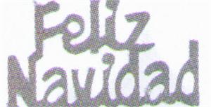Metallic Silver Feliz Navidad Confetti