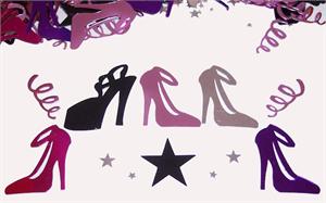 Girls Night Out High Heel Shoe Confetti