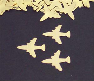 Gold Airplane Confetti