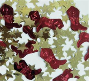 Red Cowboy Boot Confetti