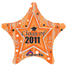 Orange Graduation Balloon, Class of 2011