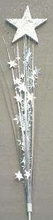 Silver Star Shaped Centerpiece Star Centerpiece Spray, Silver
