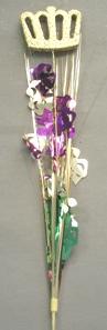 Mardi Gras Centerpiece Spray, Kings Crown