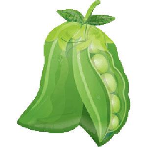 Balloon Shaped like Peas in a Pod