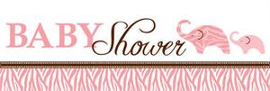 Pink Baby Shower Banner