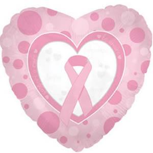 Polka Dot Pink Ribbon Balloon Polka Dot Pink Ribbon Balloon