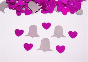 Platinum Fuchsia Wedding Confetti Platinum Fuchsia Wedding Confetti