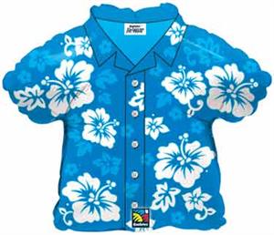 Luau Flowered Shirt Balloon