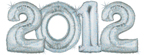 Silver Number 2012 Balloons