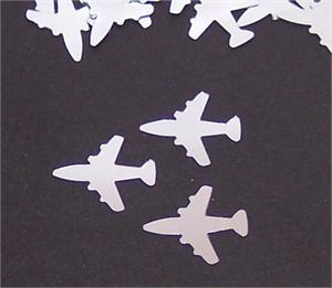 Silver Airplane Confetti Silver Airplane Confetti