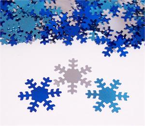 Snowflake Confetti, Tri Color