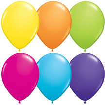 Latex Balloons in Assorted Tropical Colors Latex Balloons in Assorted Tropical Colors