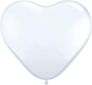 White Heart Balloons, Latex