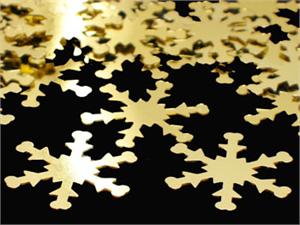 gold snowflakes