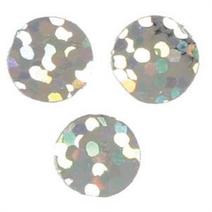 Prismatic Round Silver Confetti, 1/4" Diameter Prismatic Round Silver Confetti, 1/4" Diameter