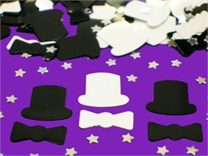 Black and White Top Hats and Bow Ties