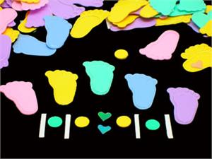 Pitter Patter Baby Shower Confetti