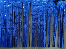 Blue Metallic Fringe