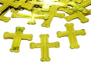 Gold Cross Confetti