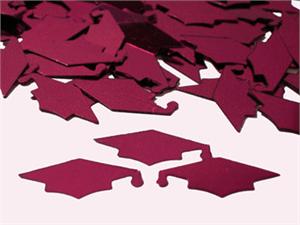 Burgundy Graduation Confetti