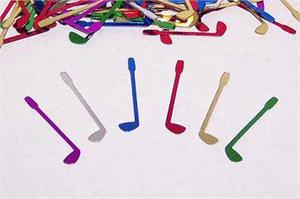 Rainbow Golf Confetti