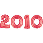 2010 Balloons, Red Numbers