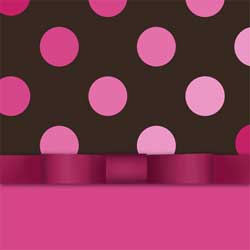 Pink and Brown Luncheon Napkins