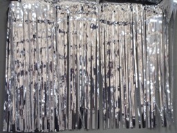 Silver Metallic Table Skirting