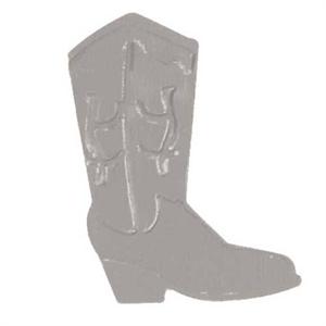 Silver Cowboy Boot Confetti