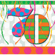 70th Birthday Napkins, Luncheon Size 16 Count