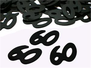 60 Black Confetti
