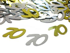 70 Confetti, Gold and silver
