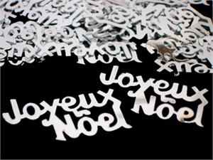 Silver Joyeux Noel Confetti