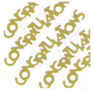 Congratulations Confetti, Gold