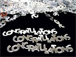 Silver Congratulations Confetti