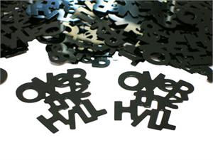 Over the Hill Confetti, Black Plastic