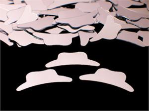 Silver Cowboy Hat Confetti
