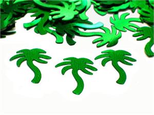 Green Metallic Palm Tree Confetti Green Metallic Palm Tree Confetti