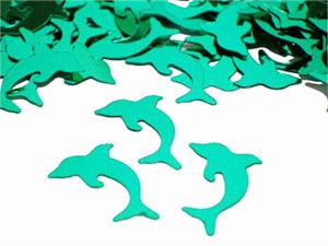 Dolphin Confetti, Turquoise