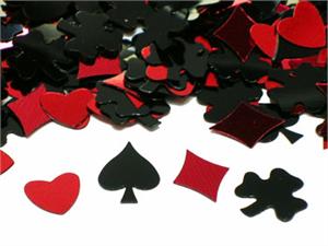 Red and Black Casino Confetti